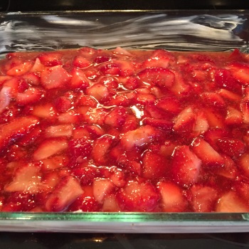 Strawberries in dish