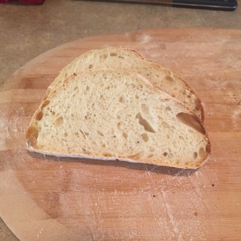 Cut up bread